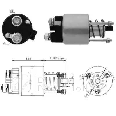 Тяговое реле стартер Meat Doria 46102 4000₽