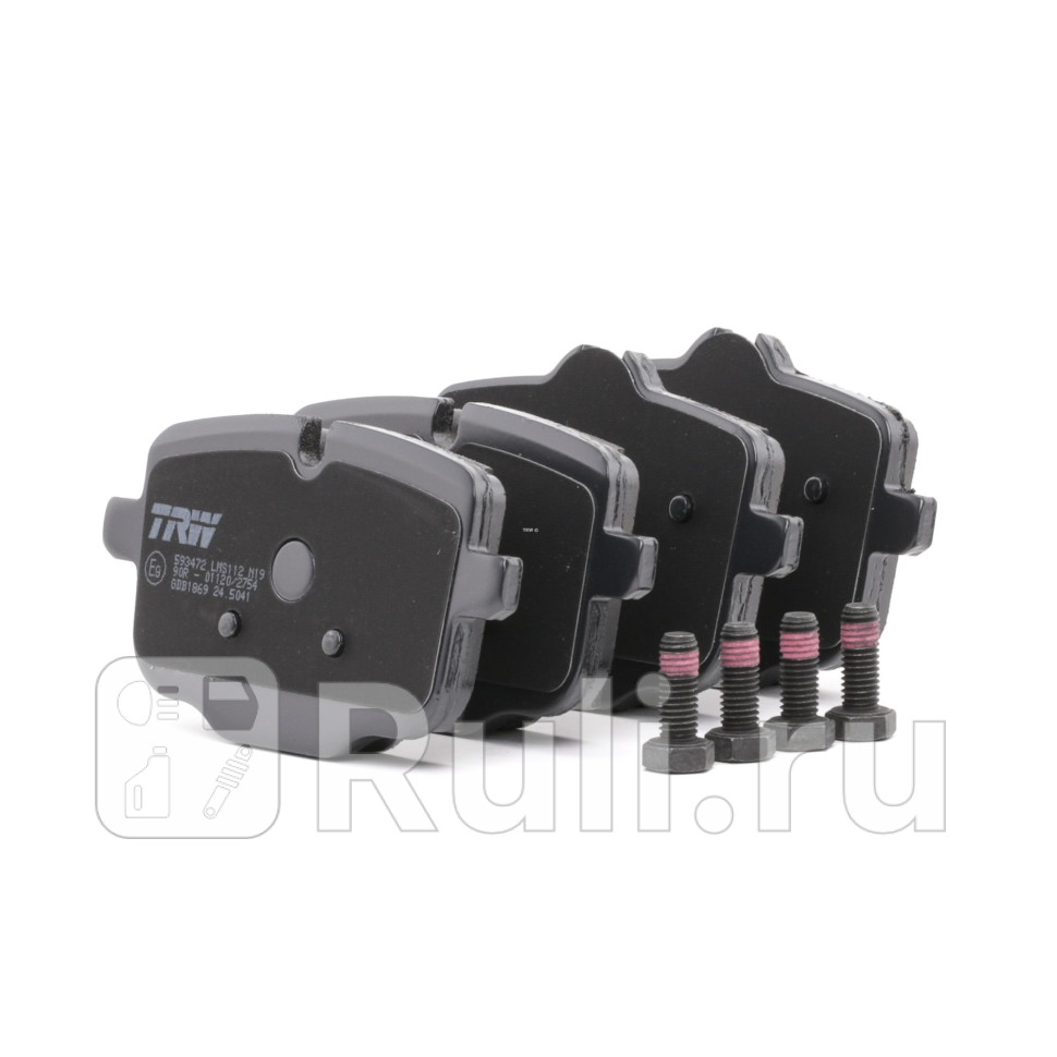 Колодки тормозные дисковые задние для BMW X3 G01 (2017-2019) TRW GDB1869
