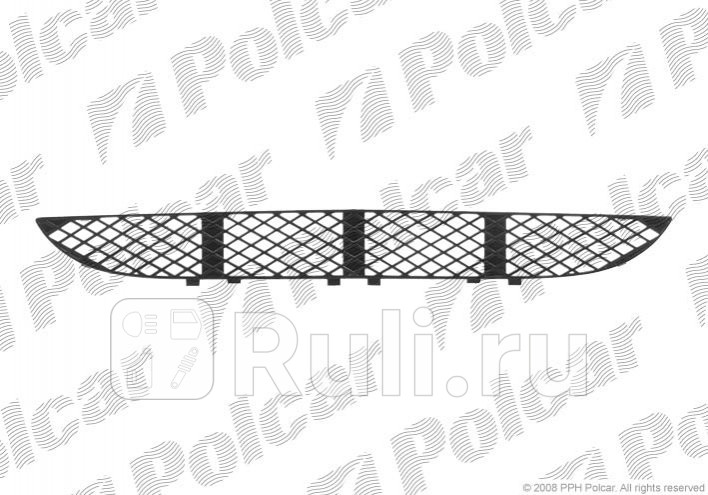 Решетка переднего бампера для Mercedes W210 1999-2003 Polcar 501527 1220₽