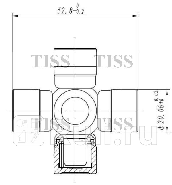 Крестовина 5280x2006 GUN45 JD JTU0042 460₽