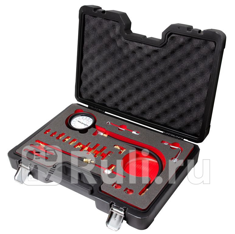 Набор для диагностики топливной системы тестер давления топлива 0-140 psi 0-10 bar в кейсе Forsage F-919G1AD 11230₽