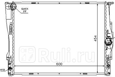 Радиатор охлаждения для BMW E87 2003- NISSENS 60786A 16210₽