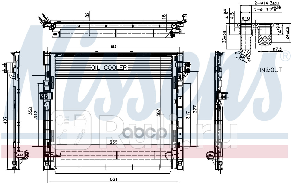 радиатор кондиционера MB W166X166 11 NISSENS 940394 0₽