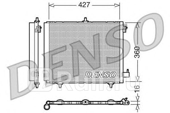 Радиатор кондиционера 427x360 DENSO DCN21009 9010₽