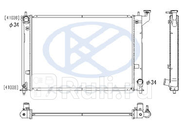 Радиатор охлаждения для Toyota Wish 2003- Forward TYWIS03-910 6240₽