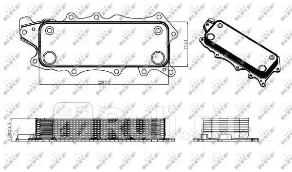 Радиатор масляный NRF 31319 11370₽