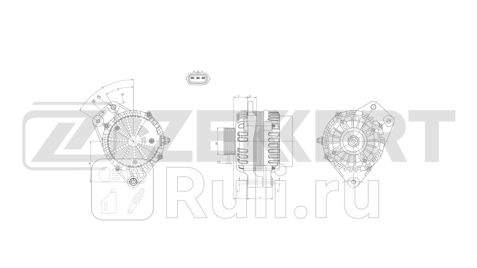 Генератор Chery Tiggo T11 05- M11 A3 10- Fora A21 06- CrossEastar B14 07- Zekkert ge-1029 9630₽