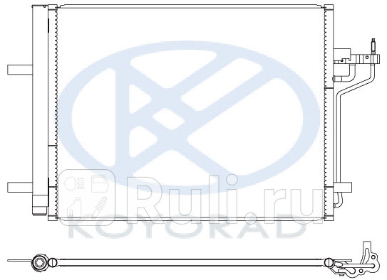 Радиатор кондиционера для Ford C MAX 2010- Forward FDMAX10-930 7020₽