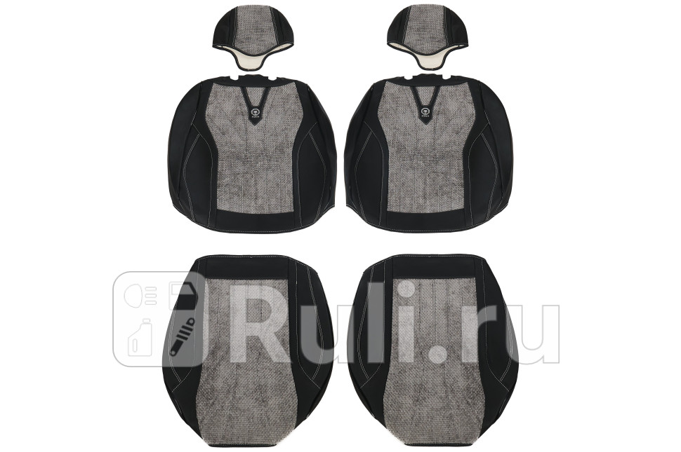 Накидка кожа вставка тканьПариж вставка серые SEINTEX 317956 5970₽