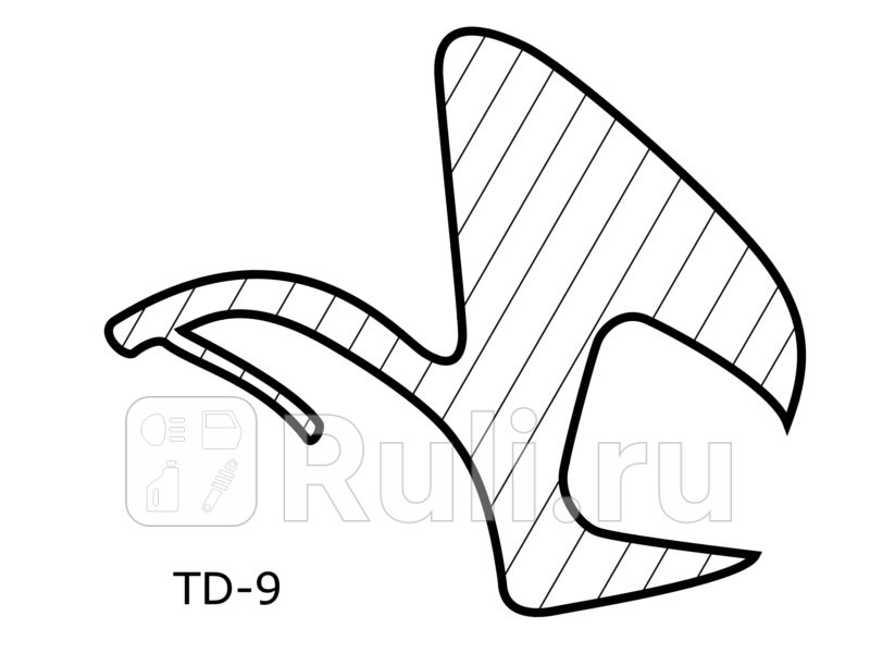 Молдинг лобового стекла Honda Fit 01-07 Jazz 02-09 SAT TD-9 0₽