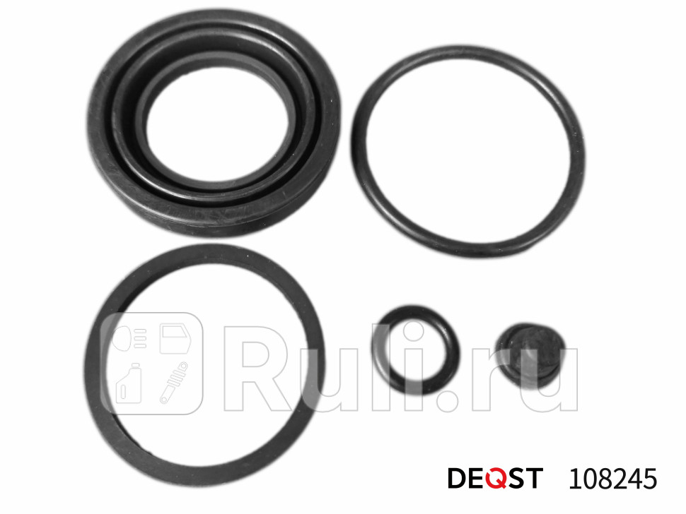 Ремкомплект тормозного суппорта заднего для поршня o 38 mm суппорт trw применяемость vw passat DEQST 108245 260₽