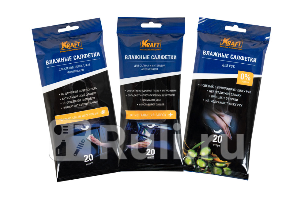 Салфетки влажные компл 60шт KRAFT KT 834018 0₽