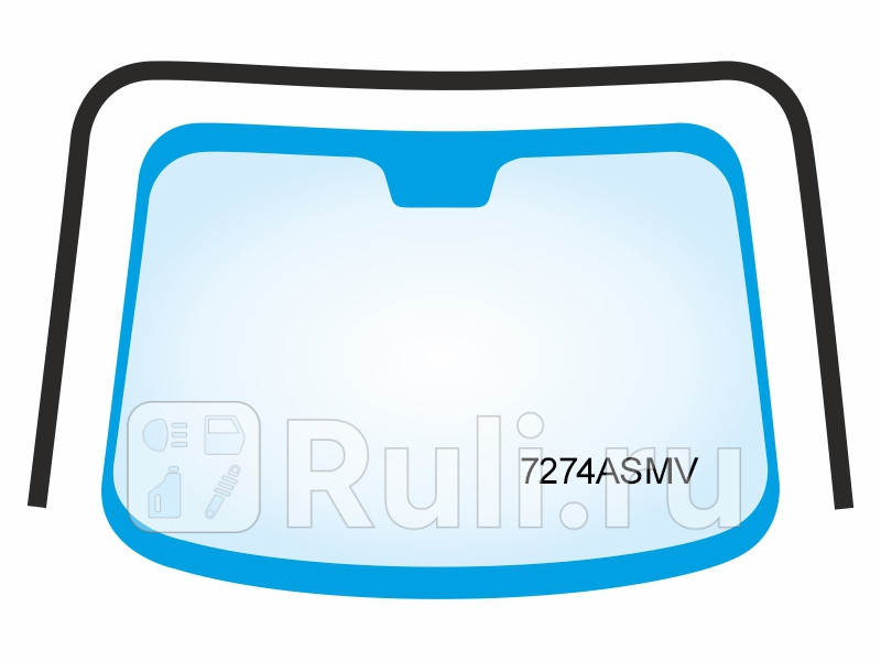 Уплотнитель лобового стекла для Renault Kangoo 2 (2008-2013) PMA 7274ASMV