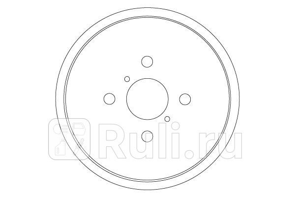 Барабан тормозной TOYOTA YARIS 05- TRW DB4551 5910₽