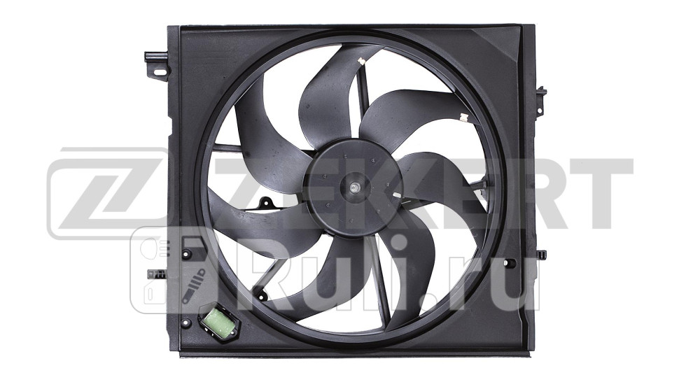 Вентилятор радиатора с кожухом Nissan Qashqai J11E J11R 15- Zekkert mk-7091 7000₽