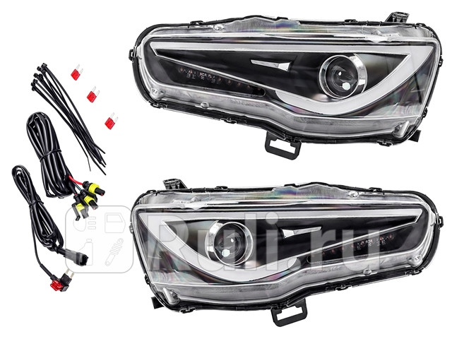 Фара леваяправая тюнинг комплект для Mitsubishi Lancer 10 2007-2015 EAGLE EYES MB358B9WPWBH2VSS 33240₽