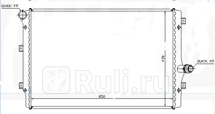 Радиатор охлаждения для Volkswagen Golf 5 2004- Forward VWGLF04-918 3530₽