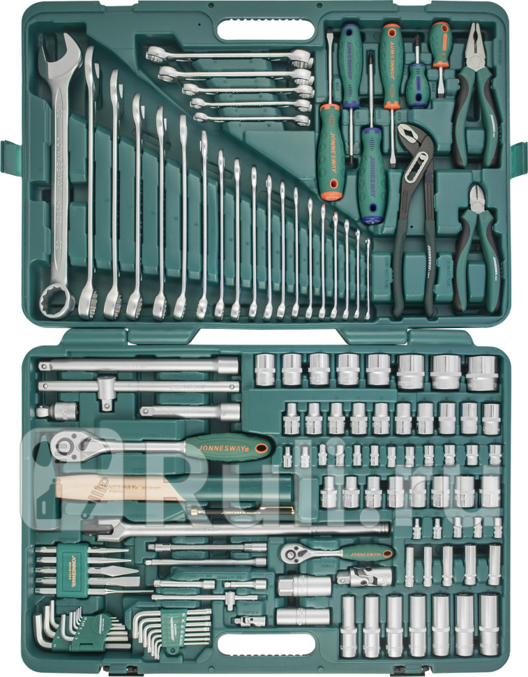 Набор инструмента универсальный 12 14DR 127 предметов JONNESWAY S04H524127S 45770₽