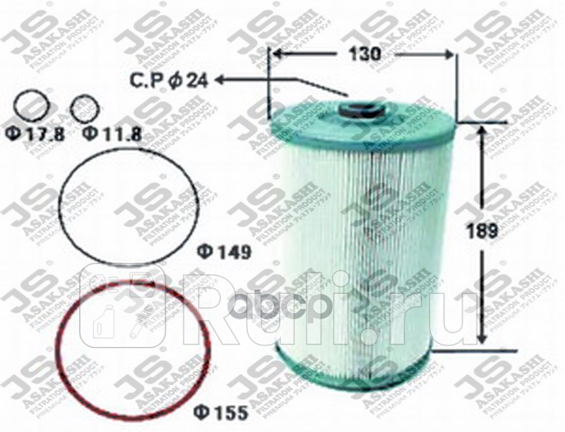 Фильтр масляный JS Asakashi oe581j 0₽