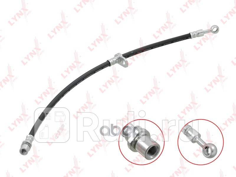 шланг тормозной передний L Subaru Impreza I-IV 98-16Legacy III-IV 98-10Outback 00-09 LYNXAUTO BL-3684 1500₽