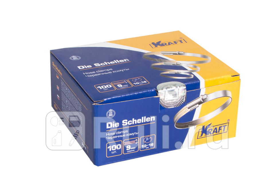 Хомут червячный 10-16 мм Kraft KRAFT KT 880201 50₽