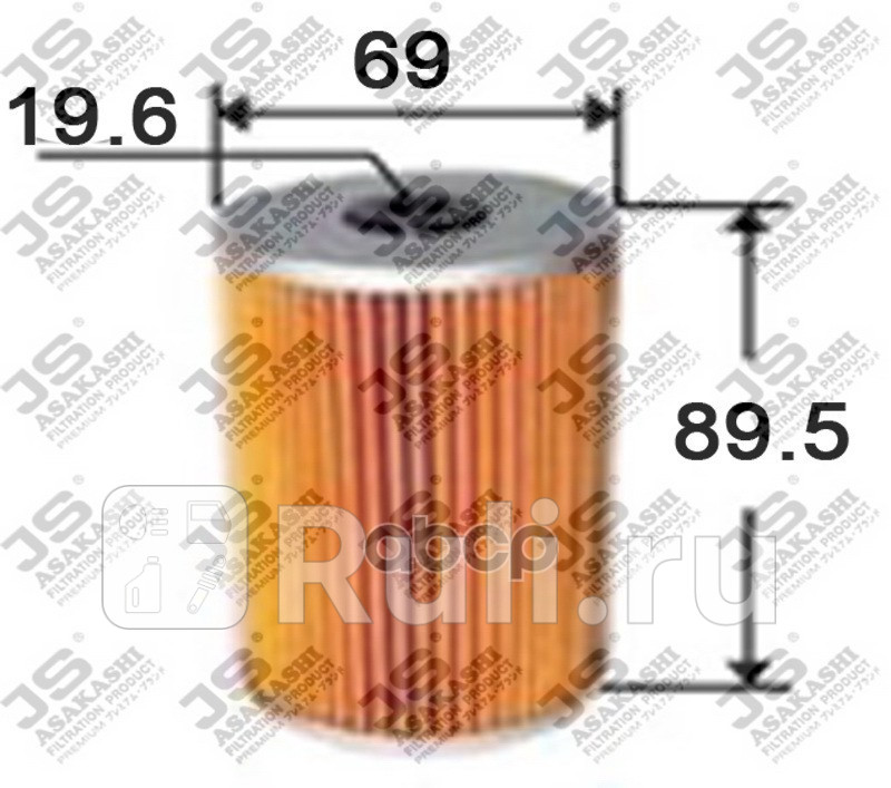 Фильтр топлOPEL VIVARONISSAN MASTER 2001- JS Asakashi FE1004 0₽