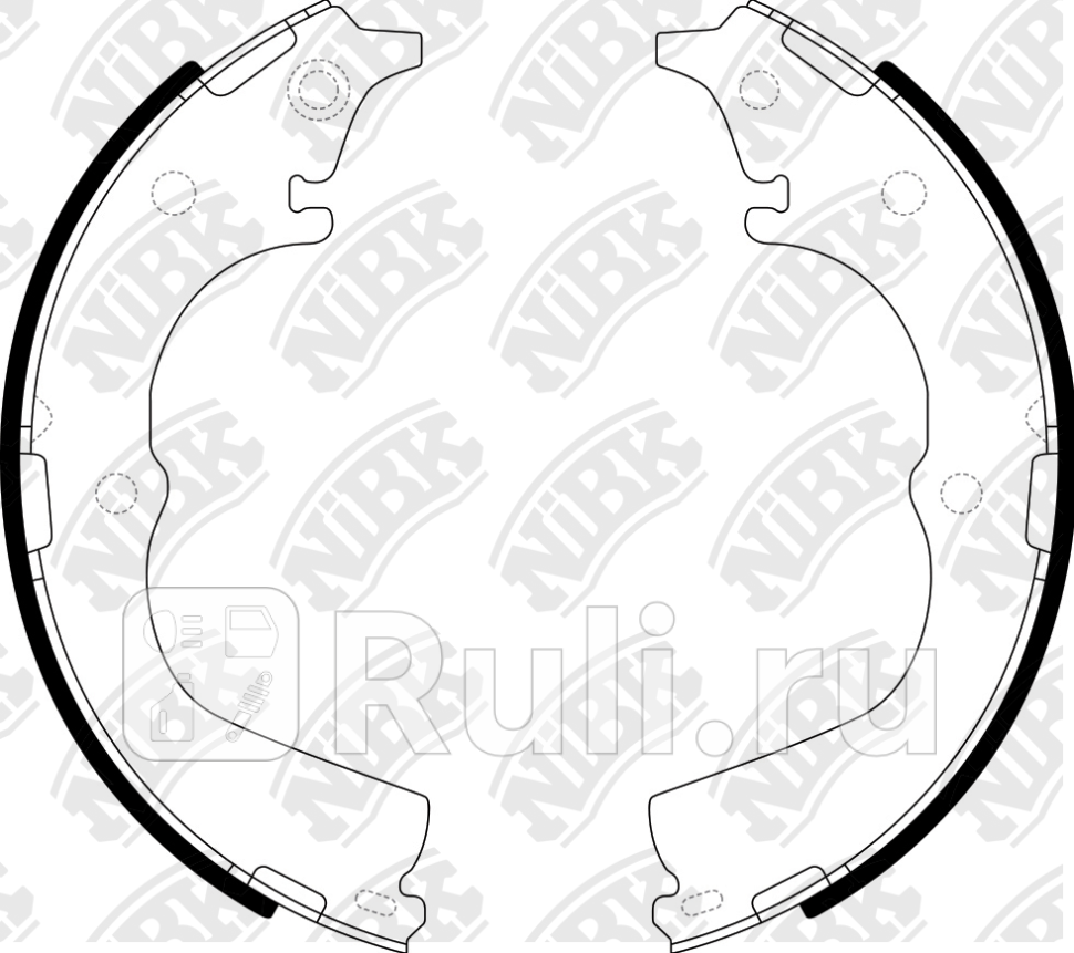 Колодки тормбараб NIBK FN2317 0₽