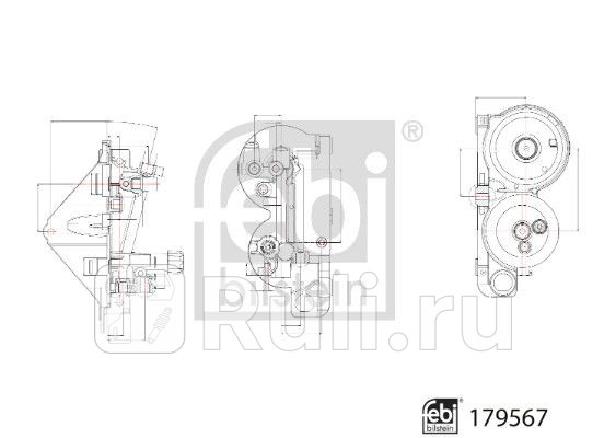 Корпус топливного фильтра Febi 179567 0₽