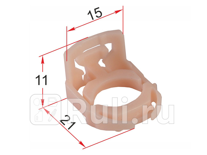 Хомут эл проводки FORD 1 шт SAT ST-M12480 0₽