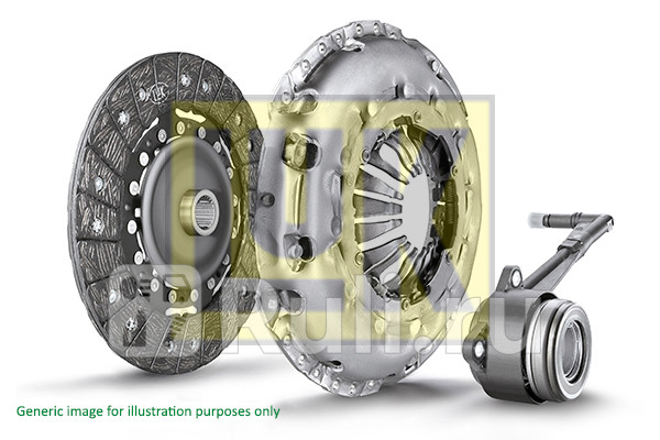 К-кт сцепления с выжимным renault clio iii nissan qashqai 15dci 05 LUK 623 3553 33 0₽