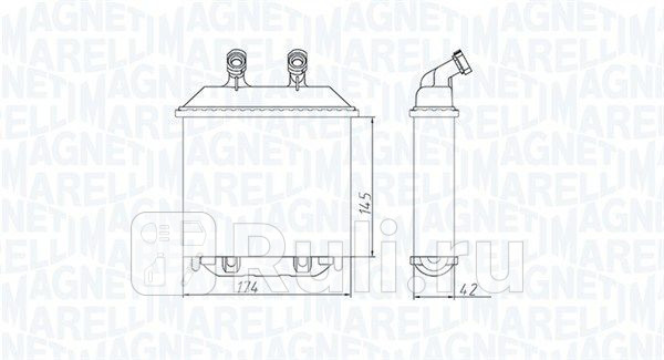 Радиатор отопителя MAGNETI MARELLI 350218415000 2370₽