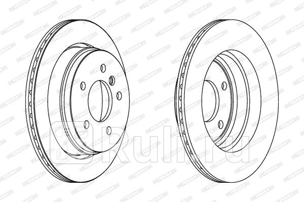 Тормозной диск FERODO DDF1581 0₽