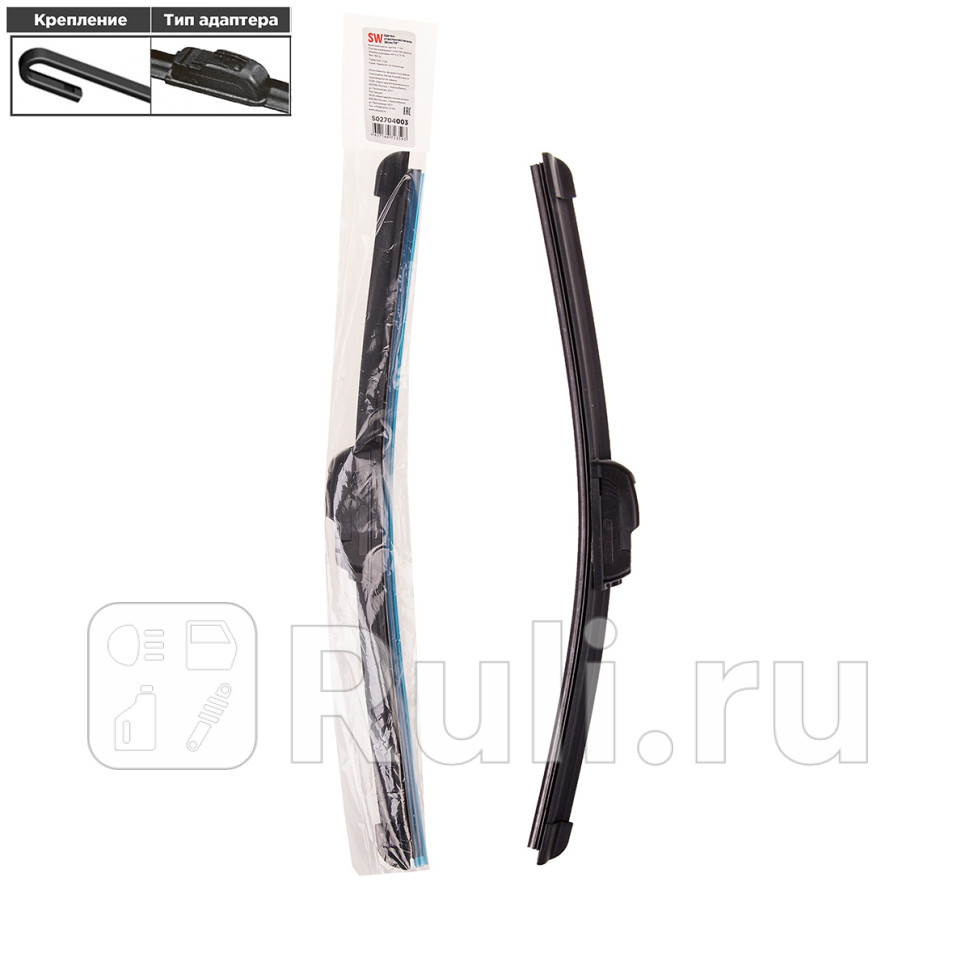 Щетка стеклоочистителя бескаркасная Skyway 14360 мм в пакете SKYWAY S02704003 170₽