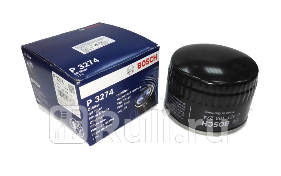 Фильтр масляный для Lada XRAY 2015-2020 BOSCH 0 451 103 274 870₽