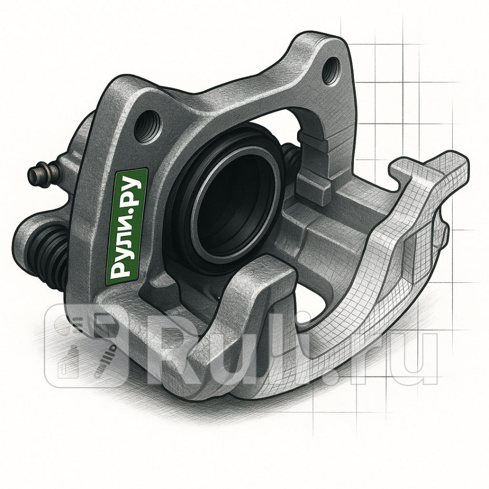 ТОРМОЗНОЙ СУППОРТ OPEL MOVANO B RWD 10- RENAULT MASTER RWD 10- NISSAN NV400 RWD 10- PISTON DIAMETE Zikmar Z82368R 4700₽