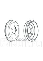 Барабан торм зад 2285x59 5 отв FERODO FDR329030 0₽