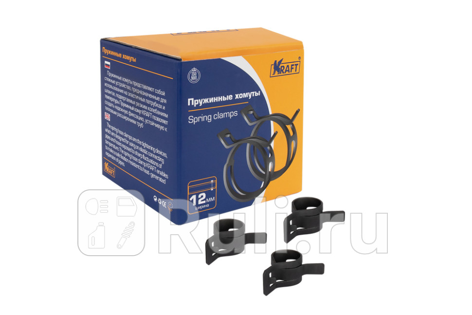 Хомут пружинный 15 мм Kraft KRAFT KT 880537 60₽