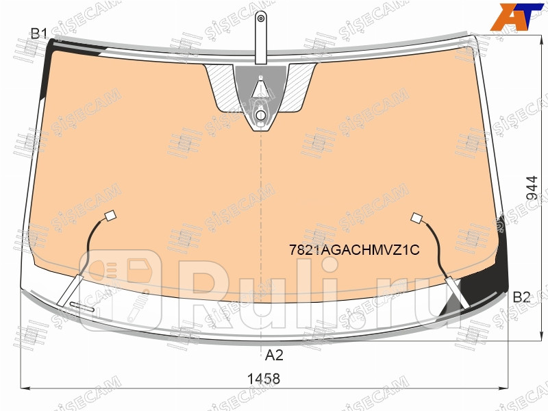 Лобовое стекло  SISECAM 7821AGACHMVZ1C