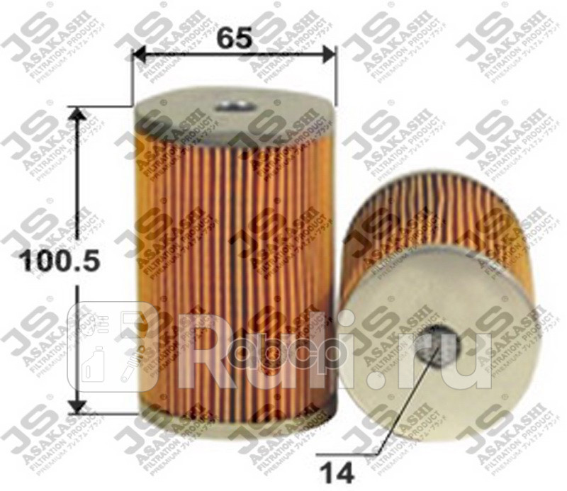 Фильтр топливный JS Asakashi FE1005 0₽
