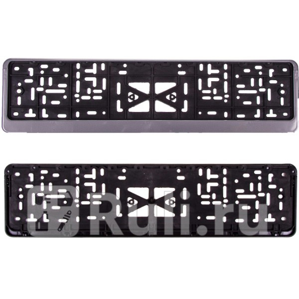 Рамка под номер SKYWAY пластмассовая с защёлкой без надписи полированная Серая SKYWAY S04102002 250₽