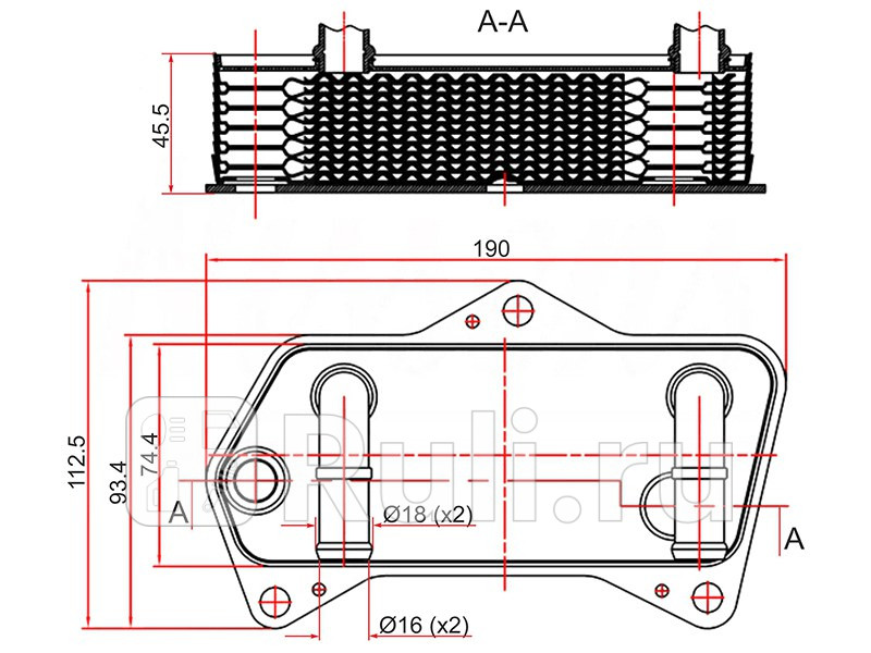 Радиатор масляный для Volkswagen Passat B6 2005-2010 SAT ST-02E409061B 1910₽
