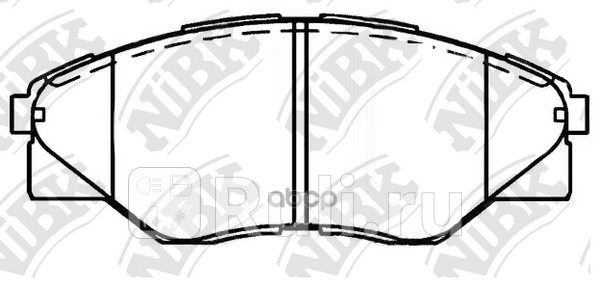 Колодки тормпер NIBK PN1802 0₽