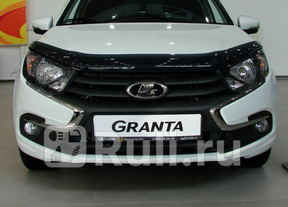 Дефлектор капота для Lada Granta рестайлинг (2018-) SIM NLD.SVAZGR1812
