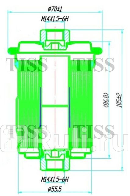 Фильтр топливный JD JDFC186 390₽
