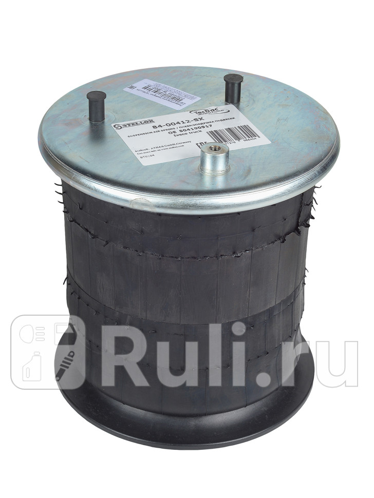 Пневмоподушка со стак правая 1штМ7x1 2шпМ10x15 порш пласт M12х175 Iveco STELLOX 84-00412-SX 7980₽