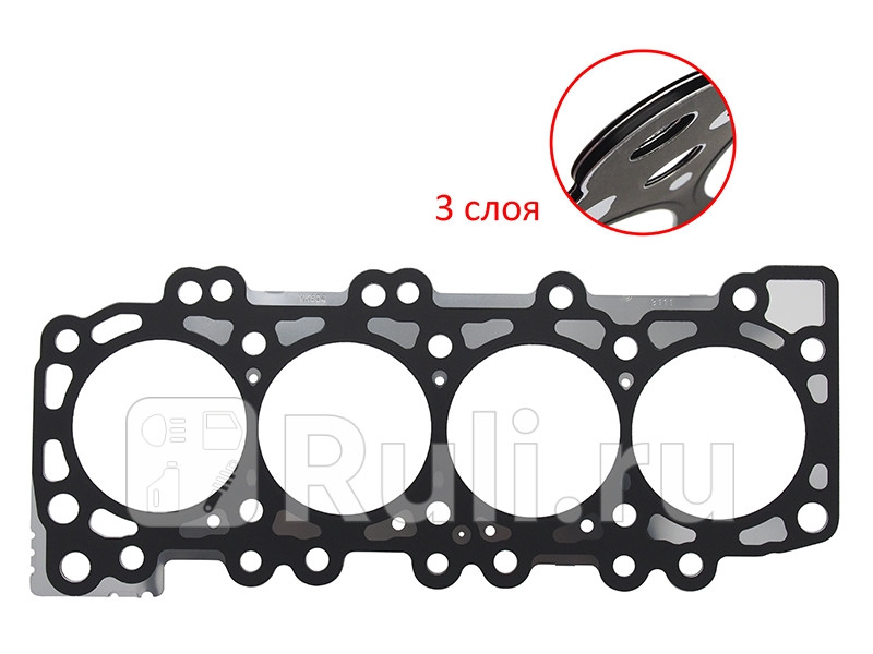 Прокладка ГБЦ NISSAN PATHFINDERNAVARANP300 YD25DDTI 05-10 Т-100 NISSAN-INFINITI 11044-VK504 5110₽