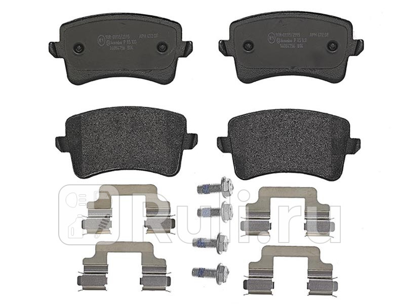 Колодки тормозные дисковые задние для Audi A4 B8 рестайлинг 2011-2015 BREMBO P 85 100 2360₽