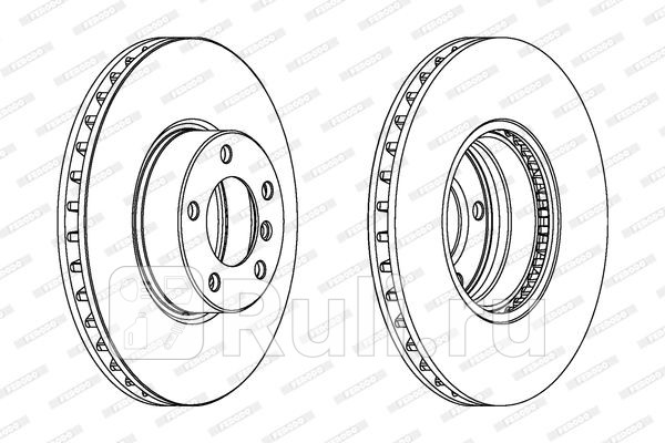 Диск торм передн 324x30 5 отв FERODO DDF1202C-1 0₽