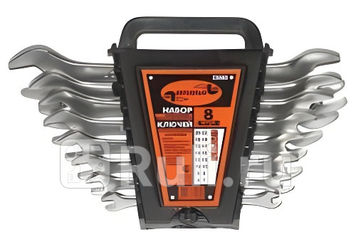 Набор ключей рожков 8 пр 6x7 - 19x22 АвтоДело холдер 14015 32080 АвтоДело 32080 1160₽