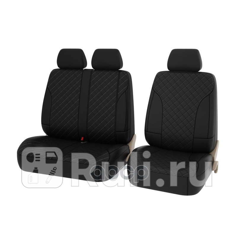 Чехлы PSV King Next Transit экокожа терморомб черная отстрочка черные PSV 135732 4000₽